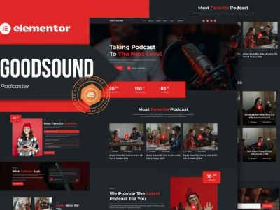 Goodsound - Podcaster Elementor Template Kit