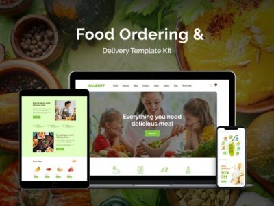 Gourmet - Food Ordering & Delivery Elementor Template Kit