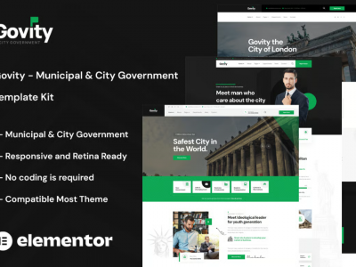 Govity - Municipal & Government Elementor Template Kit