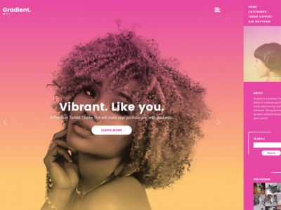 Gradient Tumblr Theme