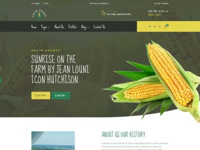 Grain Grower - Agriculture Farm & Farmers Elementor Template Kit
