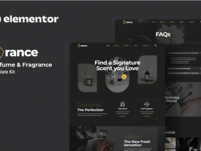 Grance - Perfume & Fragrance Elementor Template Kit