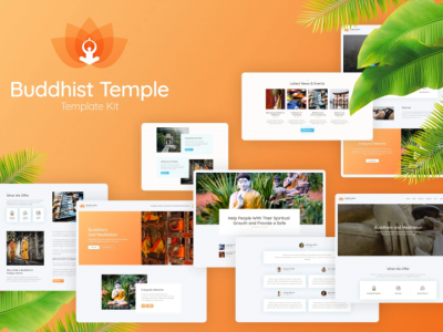 Great Lotus - Buddhist Temple Template Kit