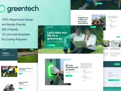 GreenTech - Green Technology Services Elementor Template Kit