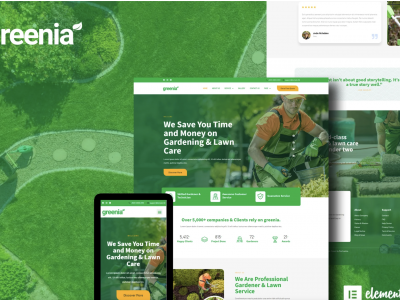 Greenia - Landscape & Gardening Elementor Template Kit