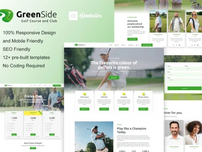Greenside - Golf Club & Academy Elementor Template Kit