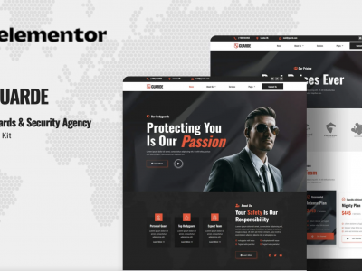 Guarde - Bodyguards & Security Agency Elementor Template Kit