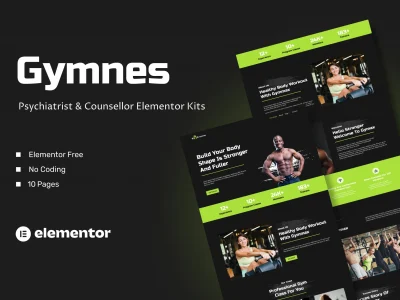 Gymnes - Fiteness & Gym Elementor Template Kit