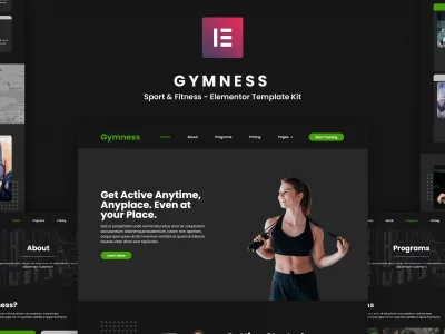 Gymness - Sport & Fitness Elementor Template Kit