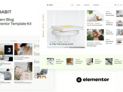 Habit - Modern Blog Elementor Template Kit