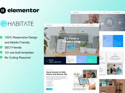 Habitate - Smart Home Services Elementor Template Kit
