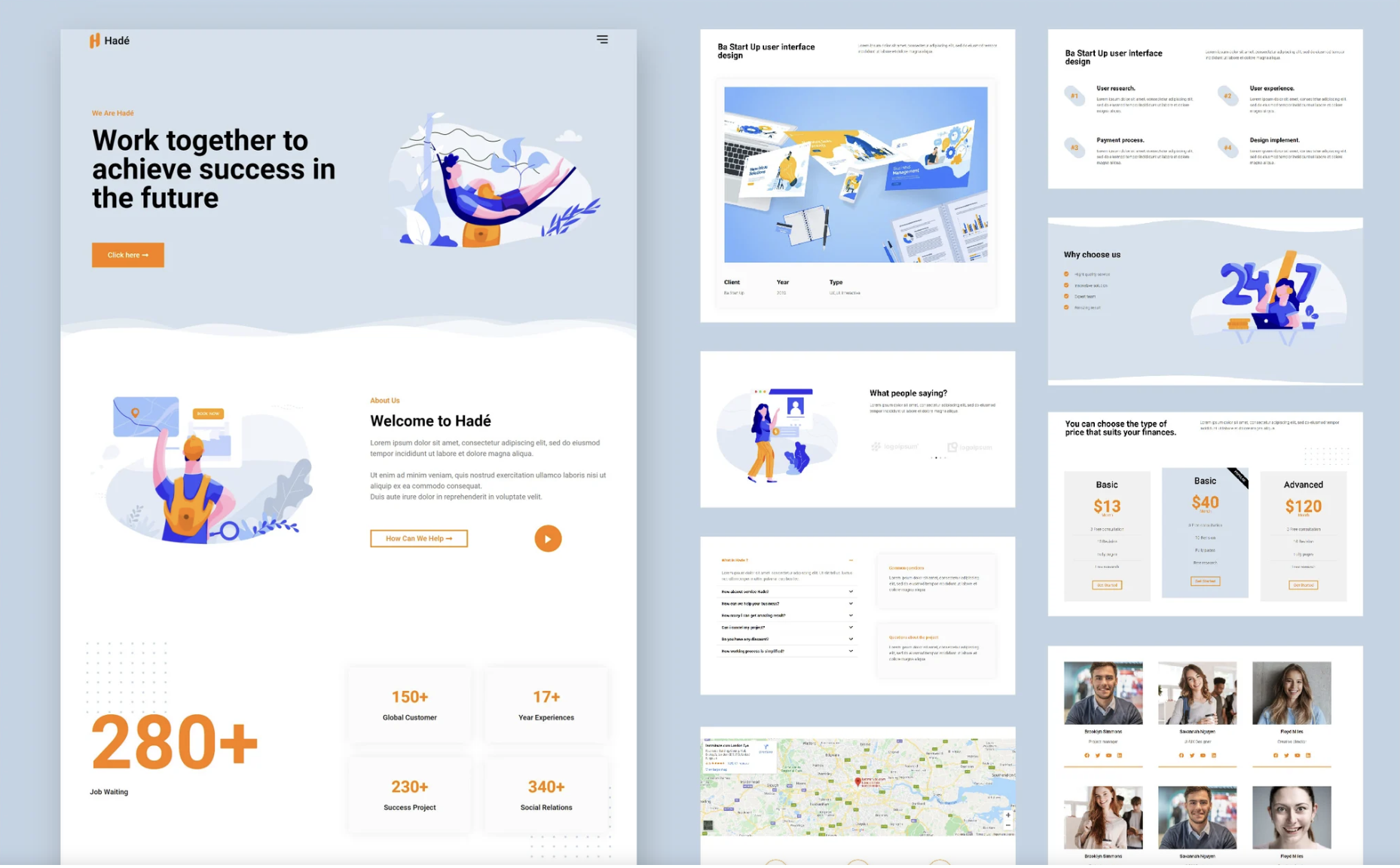 Hadé - Business Elementor Template Kit