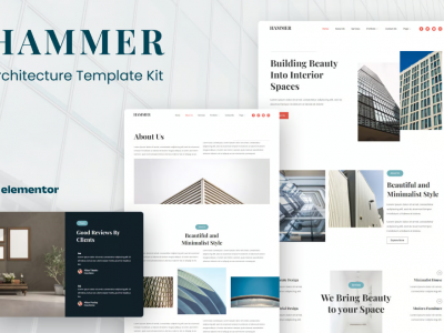 Hammer - Minimal Architecture Elementor Template Kit