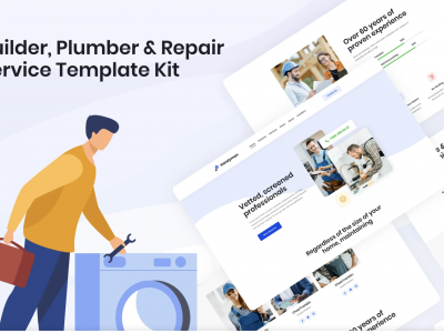 Handyman | Builder Plumber & Repair Service Elementor Template Kit