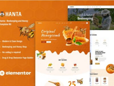 Hanta - Beekeeping & Honey Elementor Template Kit