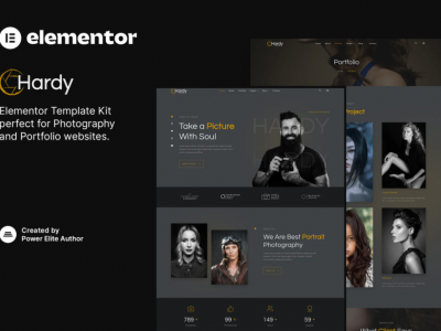 Hardy – Photography & Portfolio Elementor Template Kit