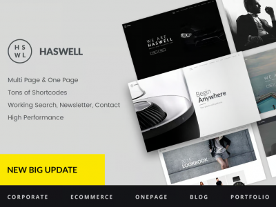 Haswell - Multipurpose One & Multi Page Template