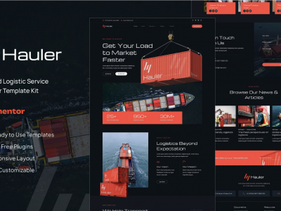 Hauler - Cargo & Logistic Elementor Template Kit