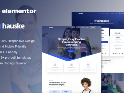 Hauske - Houskeeping & Cleaning Services Elementor Template Kit
