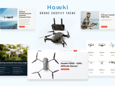 Hawki - Drone Single Product eCommerce Shopify