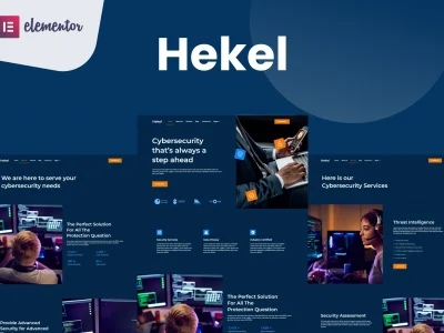 Hekel - Cyber Security Elementor Template Kit