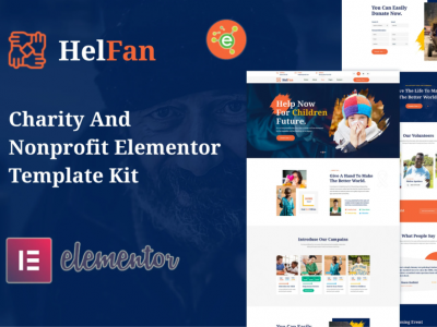 HelFan - Charity and Nonprofit Elementor Template Kit