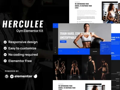 Hercules - Fitness & Gym Elementor Template Kit