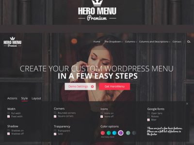 Hero Menu – Responsive WordPress Mega Menu Plugin