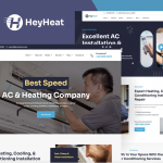 HeyHeat - Air Conditioning Services Elementor Pro Template Kit