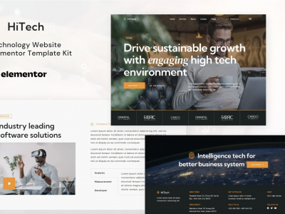 HiTech - IT Solutions & Services Elementor Template Kit