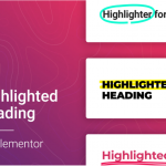 Highlighted headings for Elementor