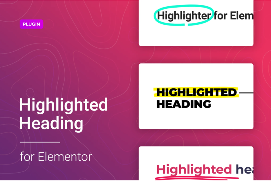 Highlighted headings for Elementor