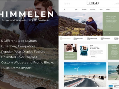 Himmelen - Personal Minimal WordPress Blog Theme