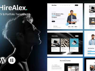 HireAlex - CV & Portfolio Elementor Template Kit
