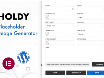 Holdy - Placeholder Image Generator