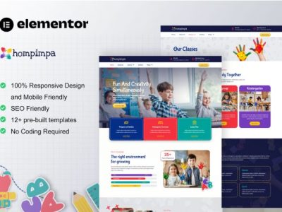 Hompimpa - Kindergarten & Child Care Elementor Template Kit