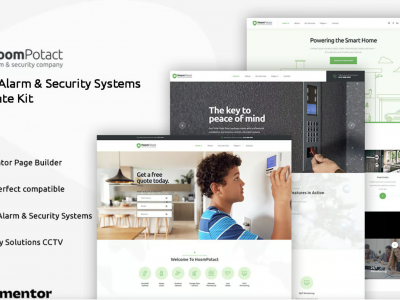 HoomPotact - Smart Alarm & Security Systems Template Kit
