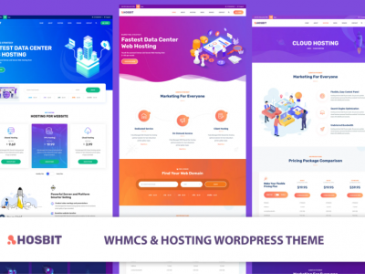 Hosbit - WHMCS & Hosting WordPress Theme