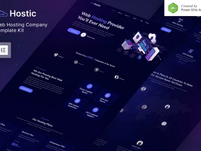 Hostic – Web Hosting Company Elementor Template Kit