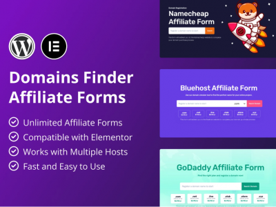 Hosting Domains Finder (Affiliate Forms)