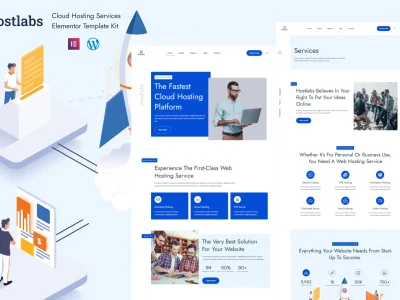 Hostlabs - Cloud Hosting Services Elementor Template Kit