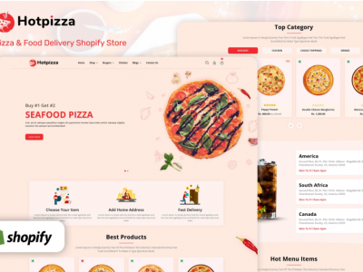 HotPizza - Pizza & Food Delivery Shopify Store