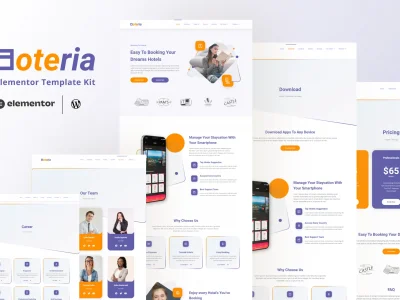 Hoteria - Hotel Service Elementor Template Kit