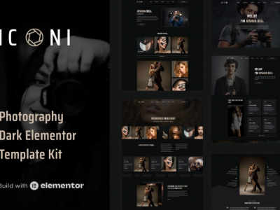 Iconi - Photography & Portfolio Elementor Template Kit