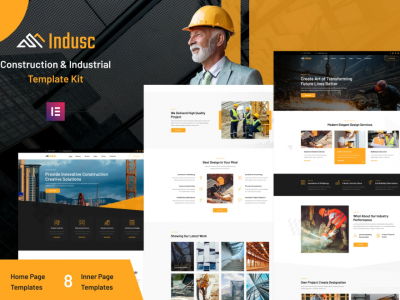 Indusc - Construction & Industrial Elementor Template Kit