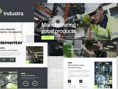 Industra - Industry & Manufacturing Elementor Template Kit