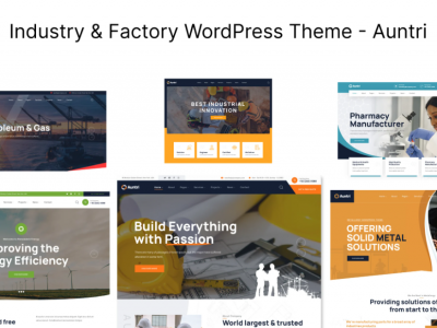 Industry & Factory WordPress Theme - Auntri
