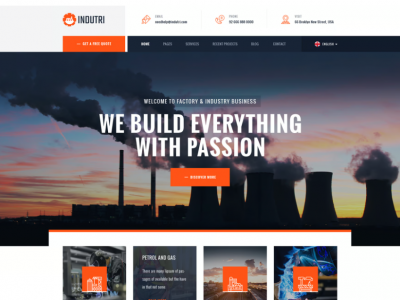 Indutri – Factory & Industrial WordPress Theme