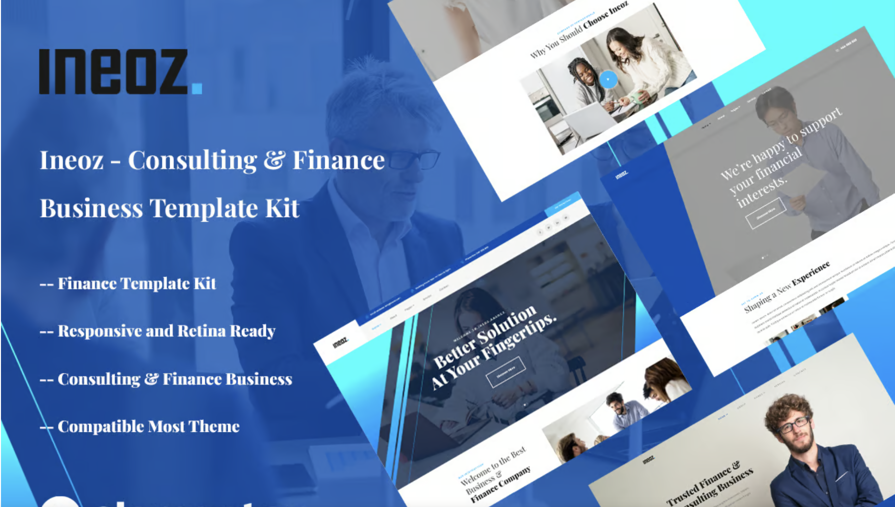 Ineoz - Consulting & Finance Business Elementor Template Kit