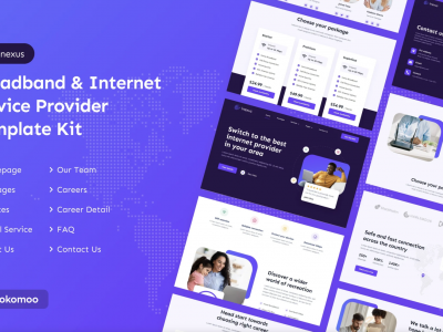 Inexus | Broadband & Internet Service Provider Elementor Template Kit